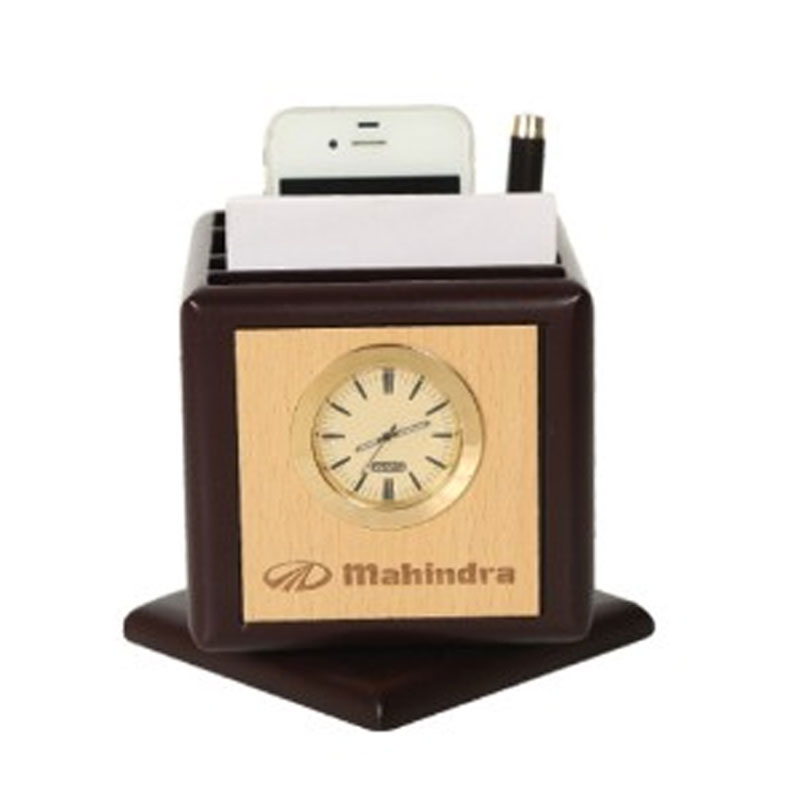 Wooden Revolving Pen Stand